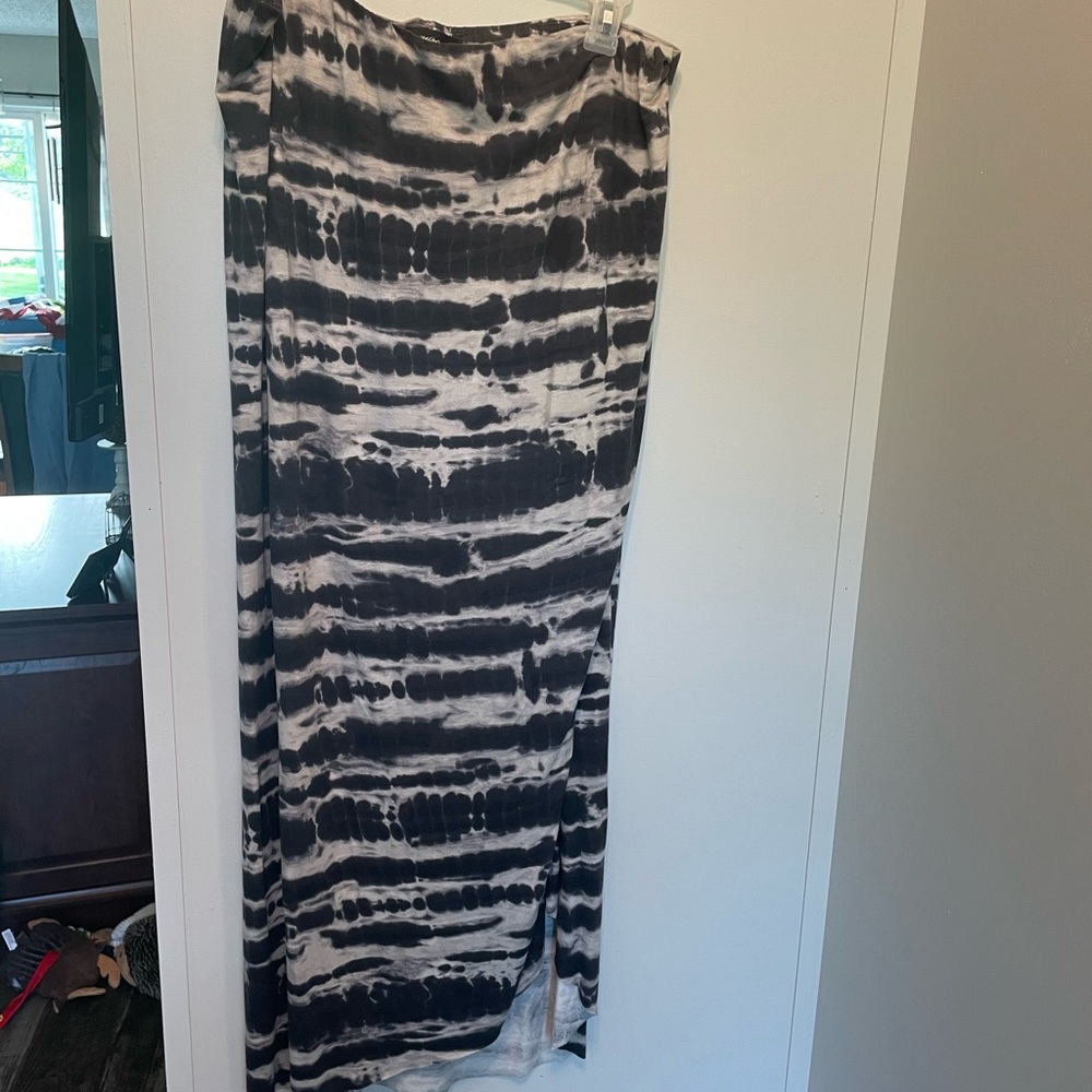 Womens Tie Dye Maxi Skirt